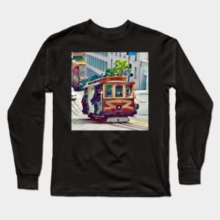 San Francisco Cable Car Long Sleeve T-Shirt